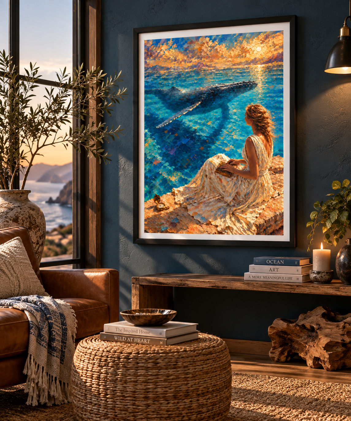 The Deep End | Framed Whale Fine Art Print